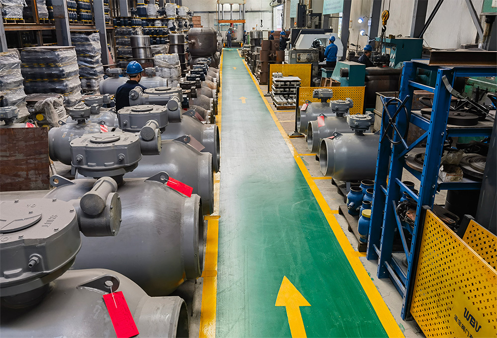 全焊接球閥精加工車間